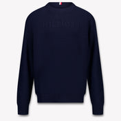 Tommy Hilfiger Enfant Garçons Pull Navy