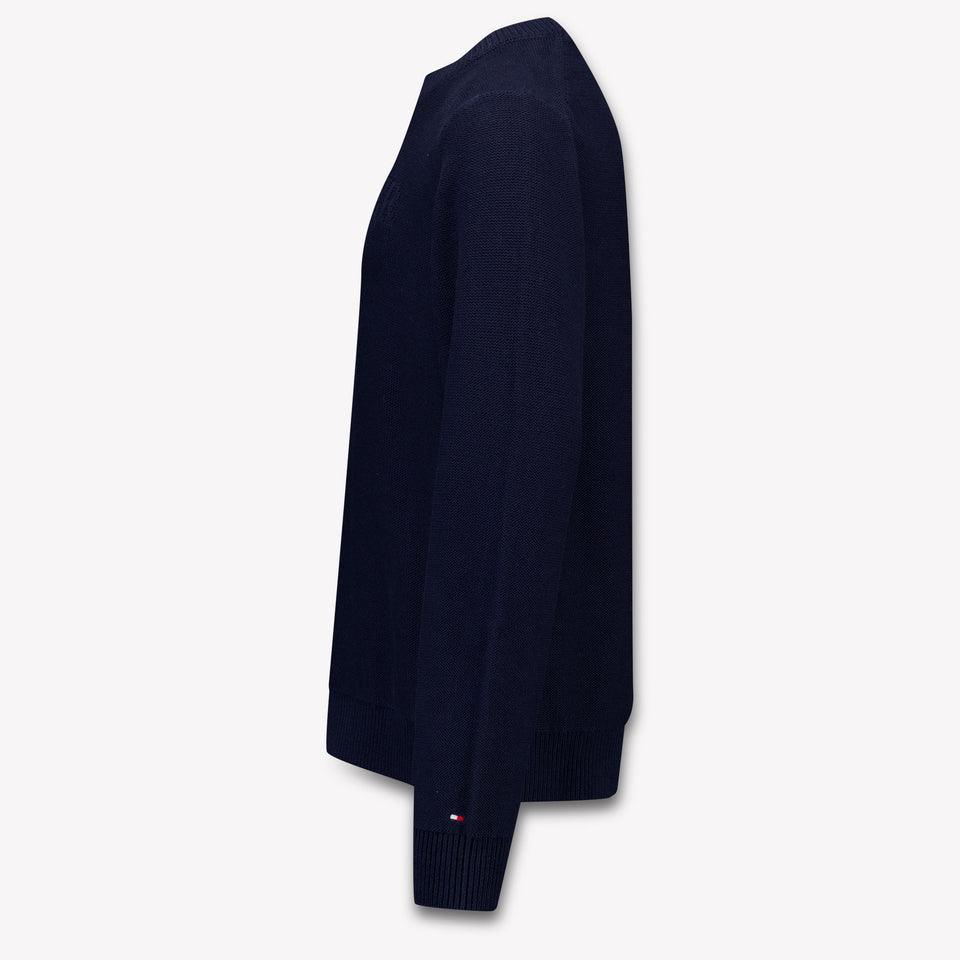 Tommy Hilfiger Enfant Garçons Pull Navy