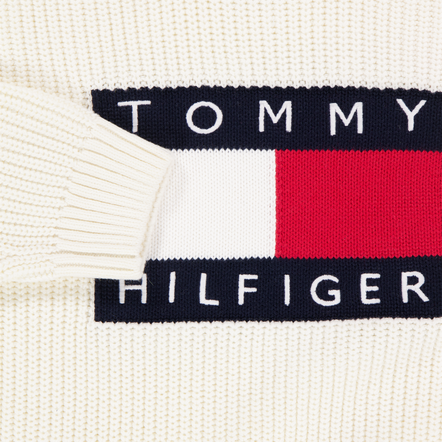 Tommy Hilfiger Kinder Jungen Pullover in Grauweiß