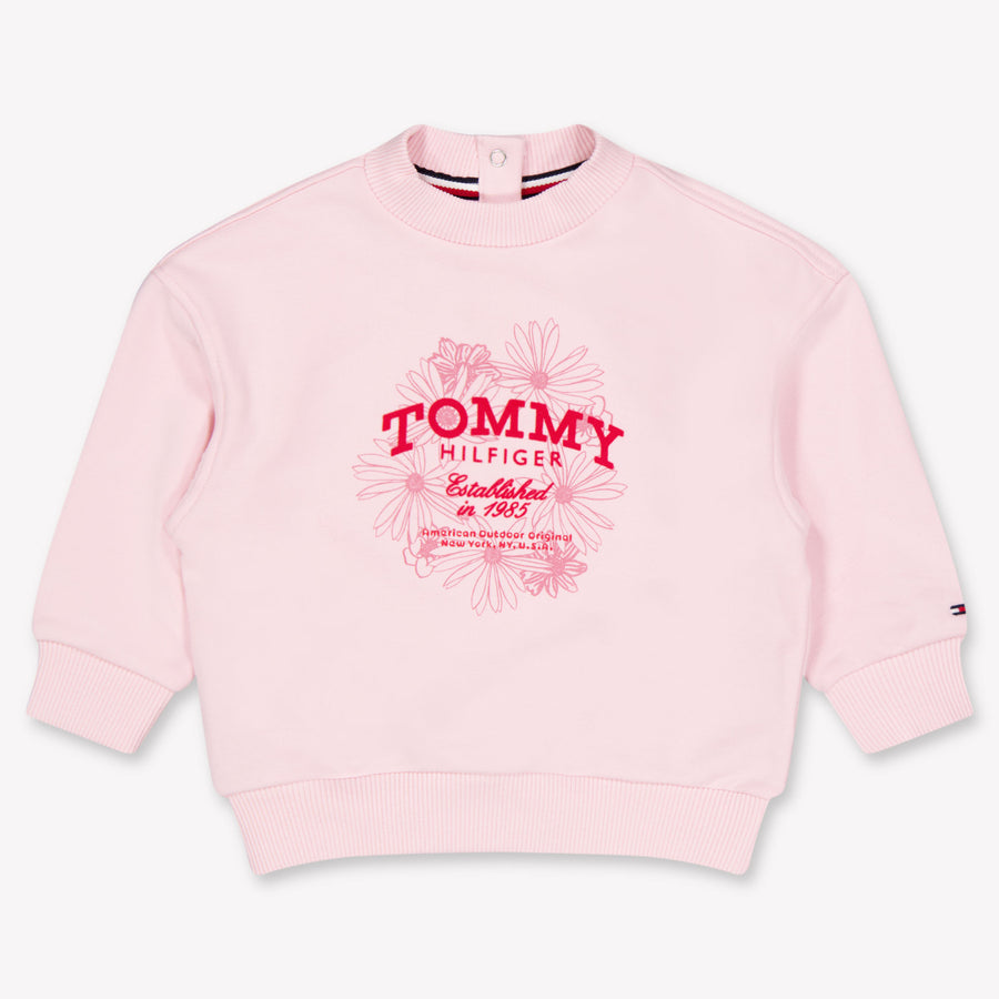 Tommy Hilfiger Bebé Chicas Suéter en Rosa claro