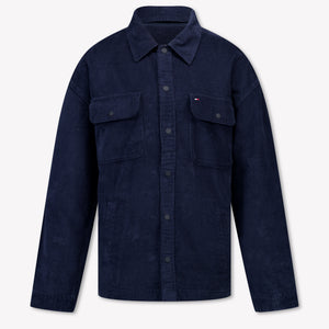 Tommy Hilfiger Kinder Jungen Bluse rein Marineblau