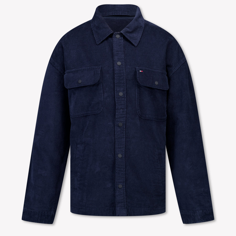 Tommy Hilfiger Kinder Jungen Bluse rein Marineblau