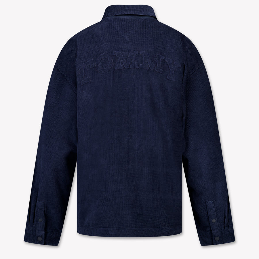 Tommy Hilfiger Kinder Jungen Bluse rein Marineblau