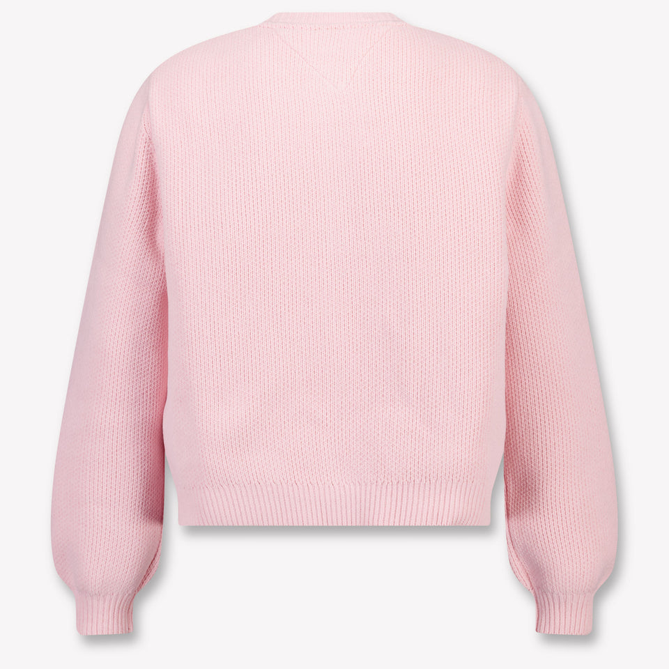 Tommy Hilfiger Ragazzo Ragazze Maglia Rosa Chiaro