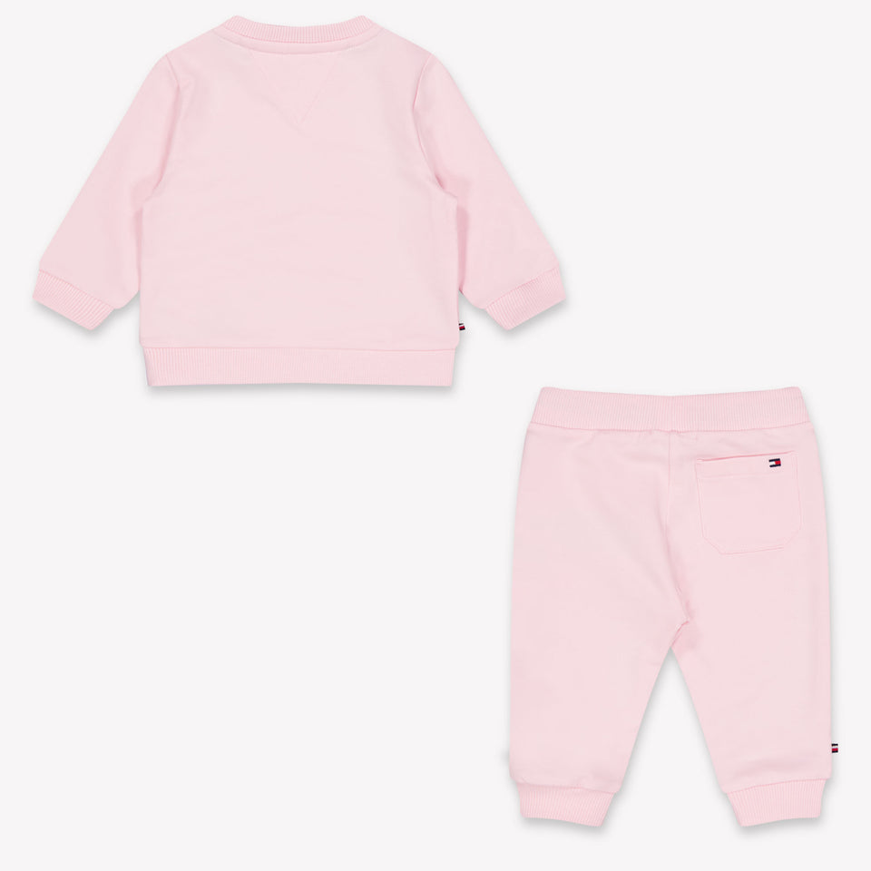 Tommy Hilfiger Baby Unisex Jogging Anzug in Hellrosa