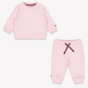Tommy Hilfiger Baby Unisex Jogging Anzug in Hellrosa