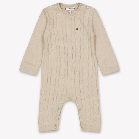 Tommy Hilfiger Bambino Unisex Tuta in scatola Beige Chiaro