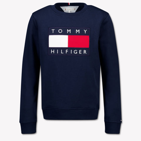 Tommy Hilfiger Niño Unisex Suéter en Navy