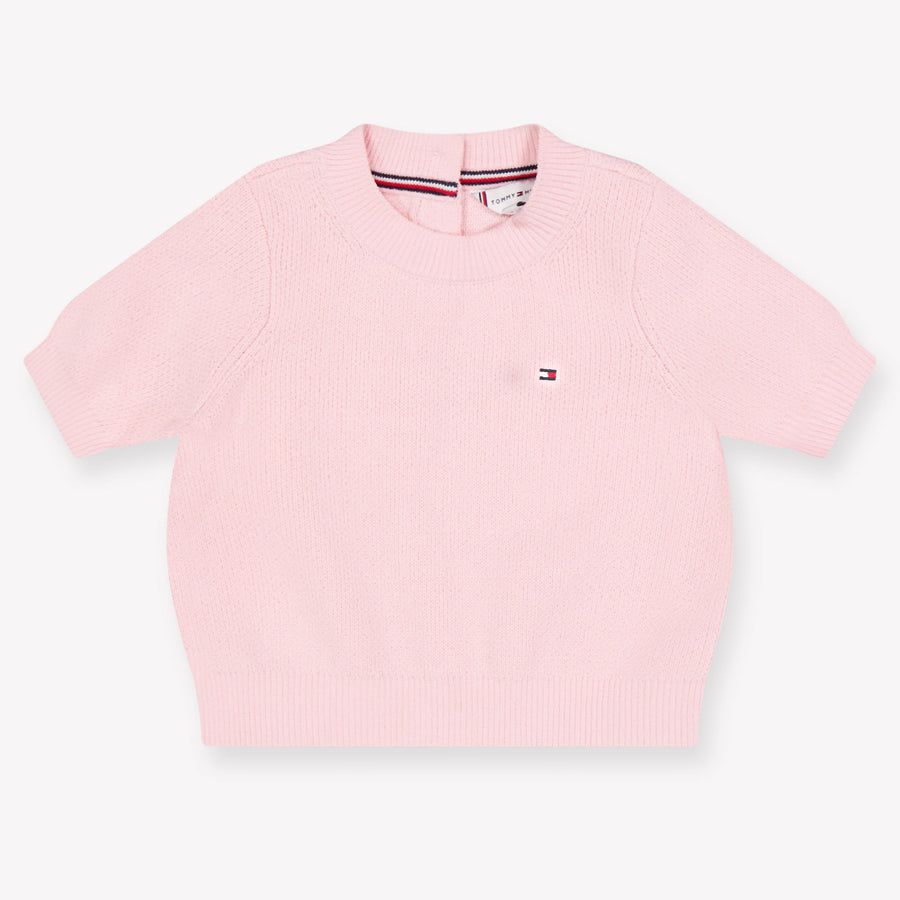 Tommy Hilfiger Baby Meisjes Trui In Licht Roze