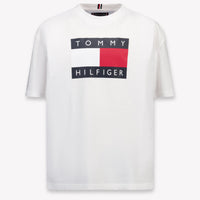 Tommy Hilfiger Niño Chicos Camiseta en Blanco