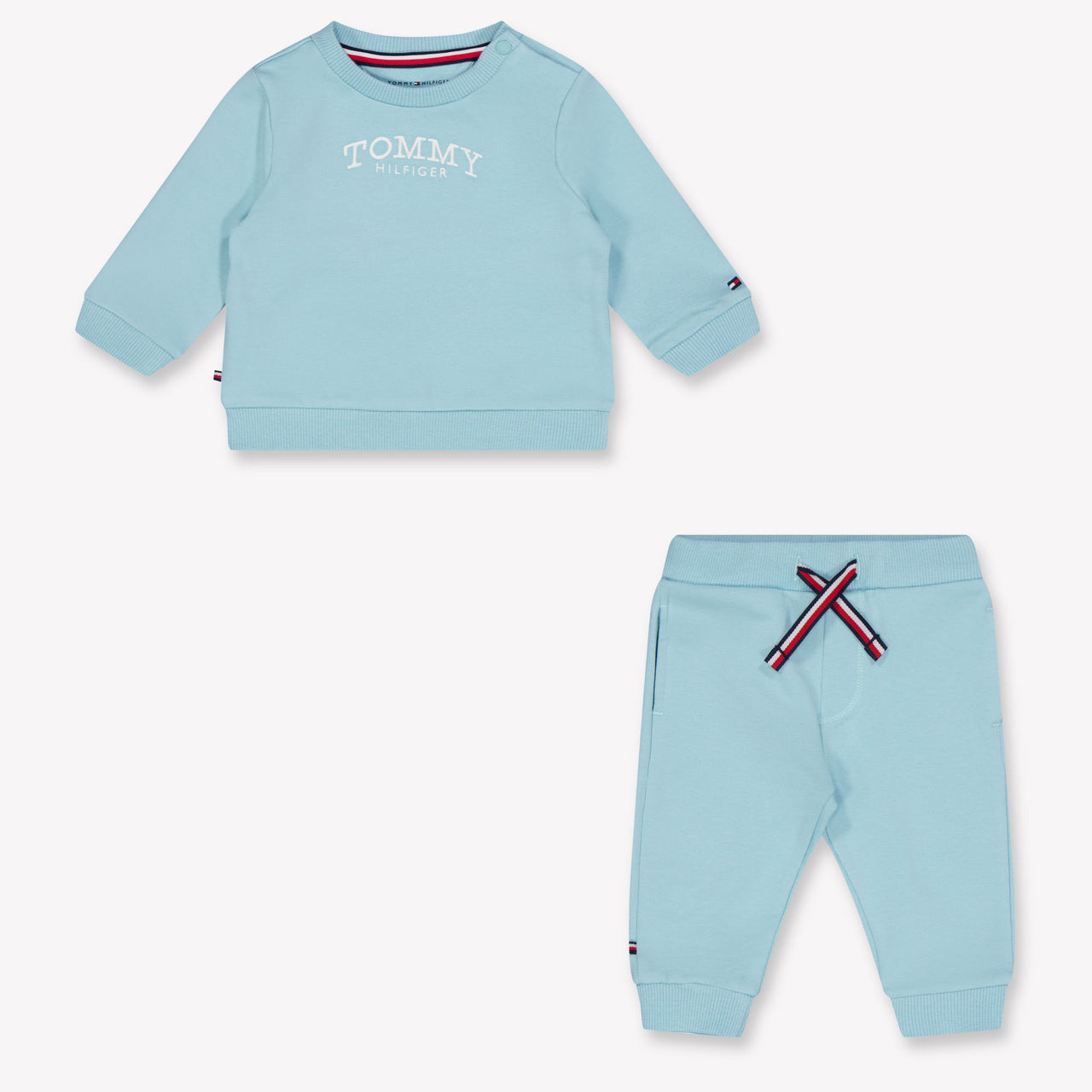 Tommy Hilfiger Bebé Unisex Traje de trote Turquesa