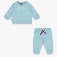 Tommy Hilfiger Bebé Unisex Traje de trote Turquesa