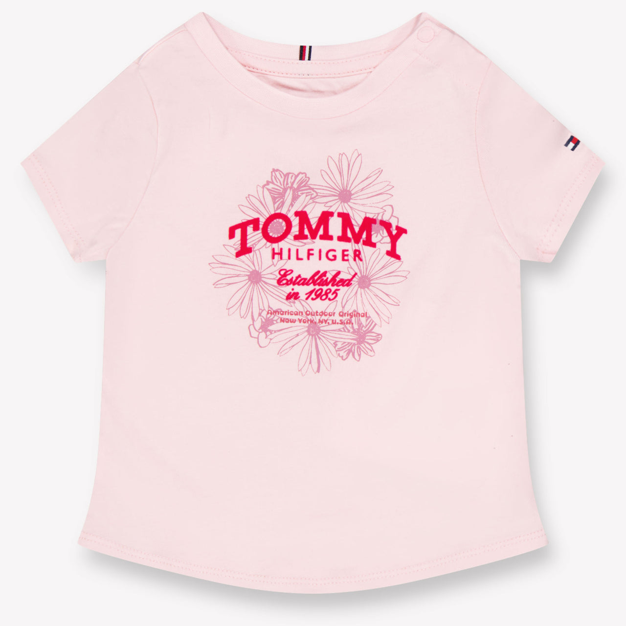Tommy Hilfiger Baby Meisjes T-Shirt In Licht Roze