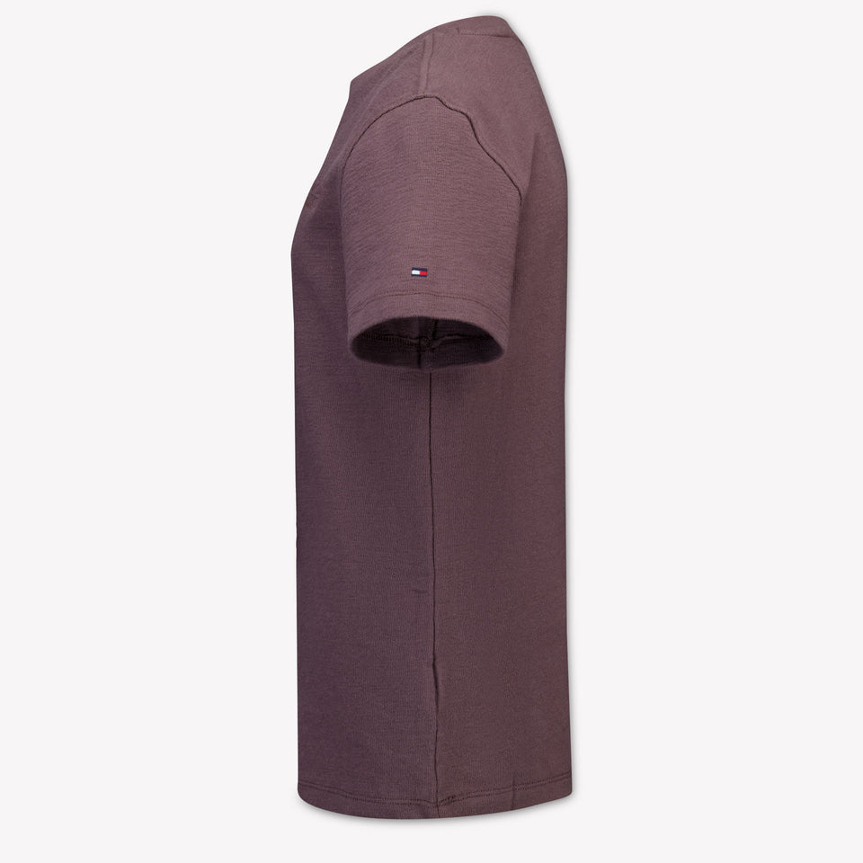 Tommy Hilfiger Niño Chicos Camiseta en Marrón