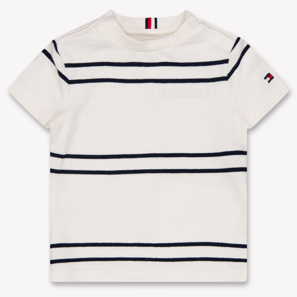 Tommy Hilfiger Baby Jongens T-Shirt In Off White