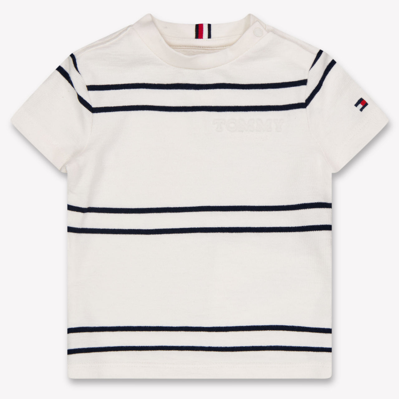 Tommy Hilfiger Bebé Chicos Camiseta en Blanco Roto