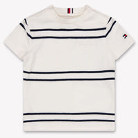 Tommy Hilfiger Bebé Chicos Camiseta en Blanco Roto