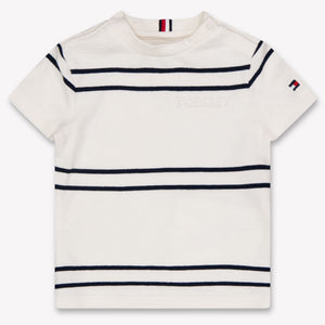 Tommy Hilfiger Bebé Chicos Camiseta en Blanco Roto