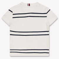 Tommy Hilfiger Bebé Chicos Camiseta en Blanco Roto