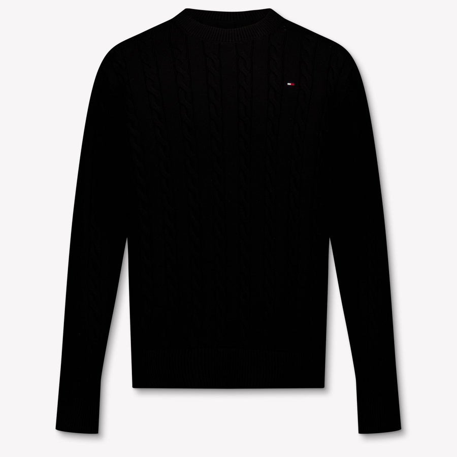 Tommy Hilfiger Jungen Pullover in Schwarz