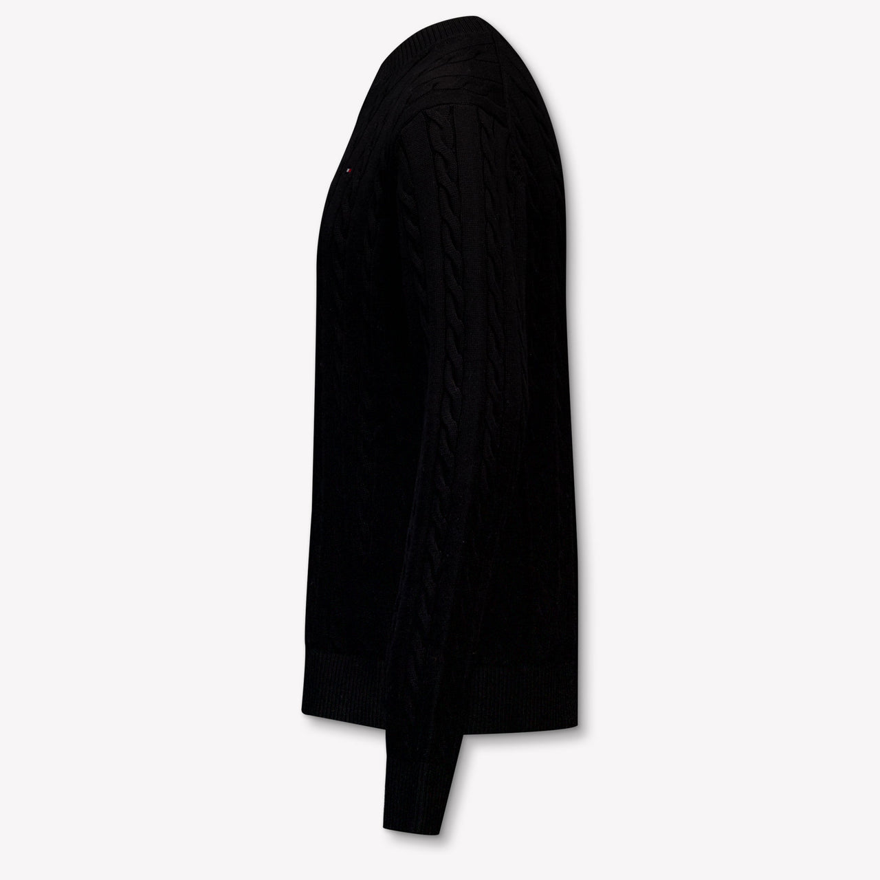 Tommy Hilfiger Enfants Garçons Pull en Noir