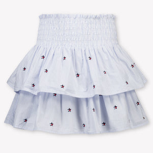 Tommy Hilfiger Kinder Mädchen Rock rein Hellblau