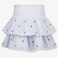 Tommy Hilfiger Kinder Mädchen Rock rein Hellblau