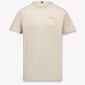 Tommy Hilfiger Enfants Unisexe T-shirt dans Beige