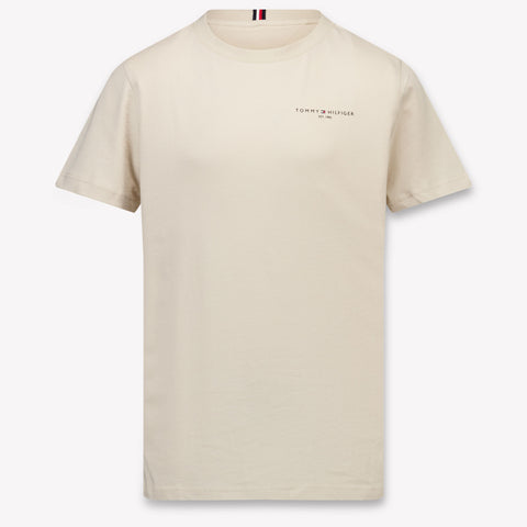 Tommy Hilfiger Enfants Unisexe T-shirt dans Beige