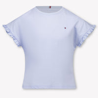 Tommy Hilfiger niños Chicas Camiseta adentro Azul Claro