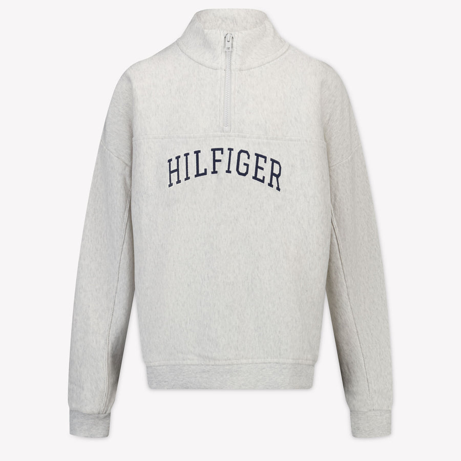 Tommy Hilfiger Kinder Jungen Pullover rein Hellgrau