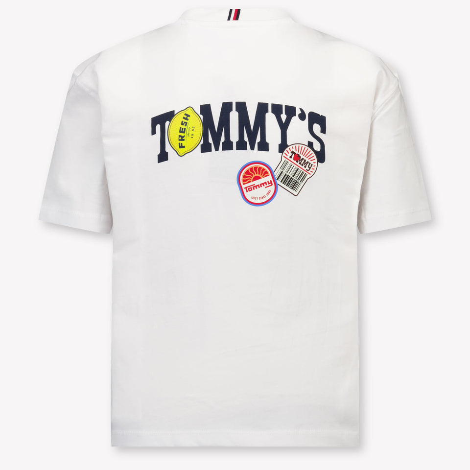 Tommy Hilfiger Enfants Garçons T-shirt dans Blanc