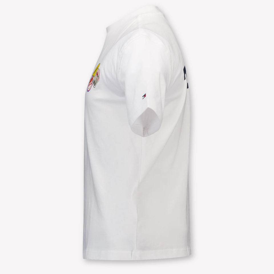 Tommy Hilfiger Enfants Garçons T-shirt dans Blanc