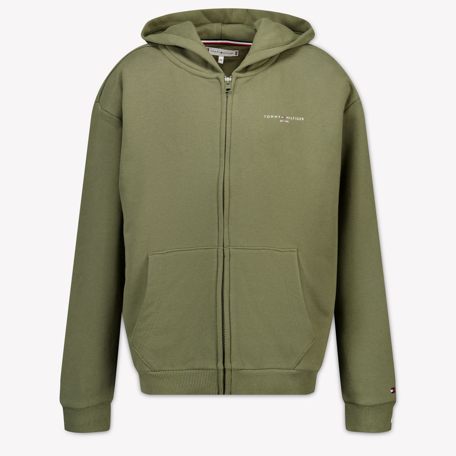 Tommy Hilfiger Kinder Unisex-Pullover Grün