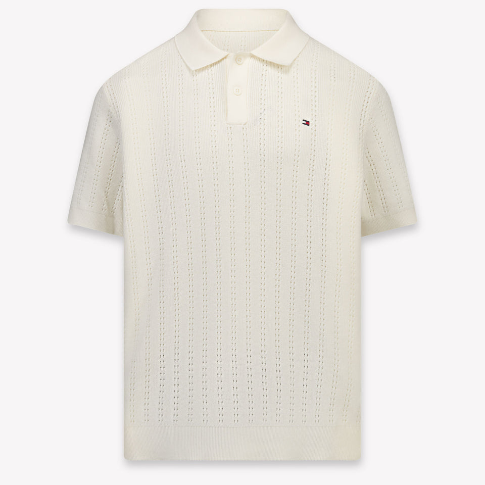 Tommy Hilfiger Kinder Jungen Polo In Grauweiß
