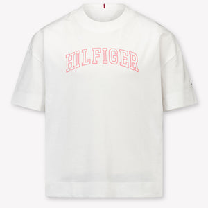 Tommy Hilfiger niños Chicas Camiseta adentro Blanco