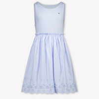 Tommy Hilfiger Kinder Meisjes Jurk In Licht Blauw