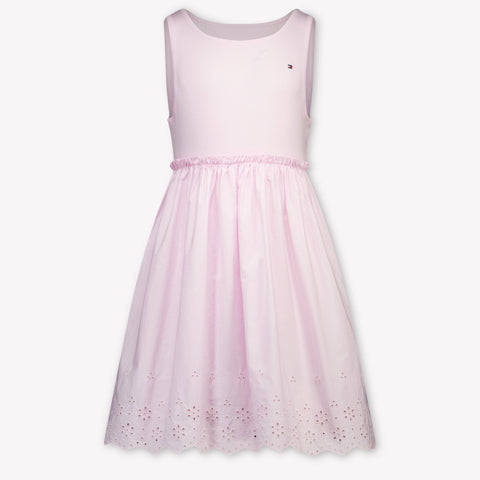 Tommy Hilfiger Kids Girls Dress In Light Pink