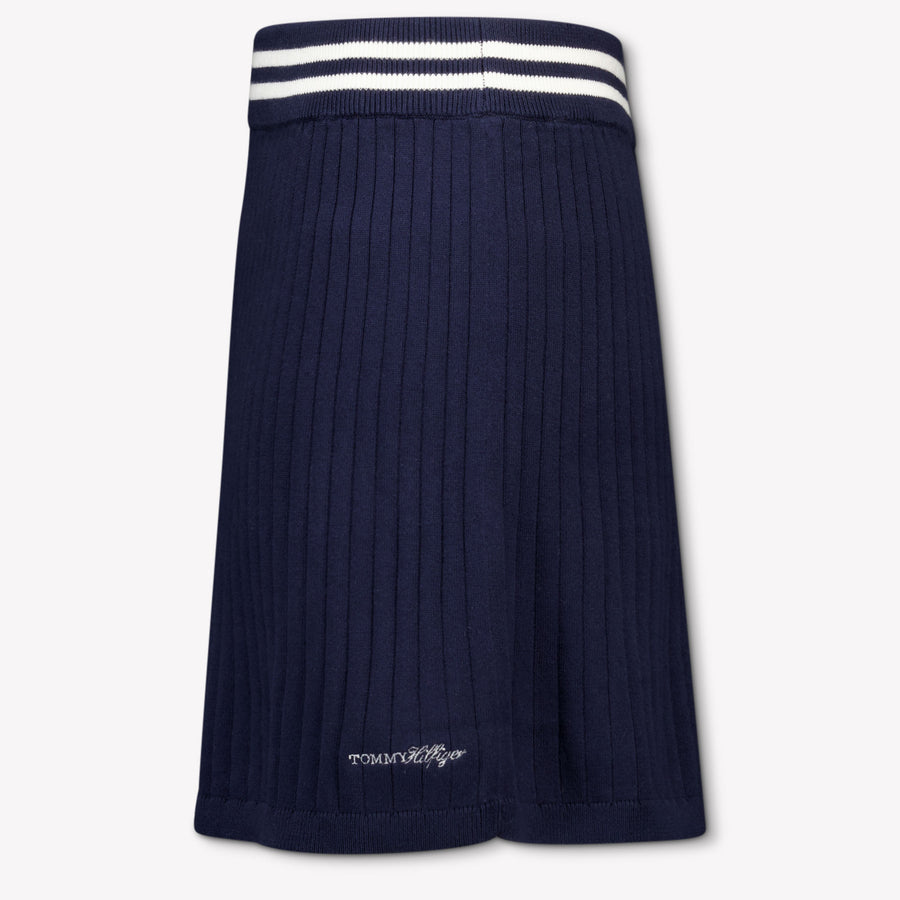 Tommy Hilfiger Kinder Mädchen Rock rein Marineblau