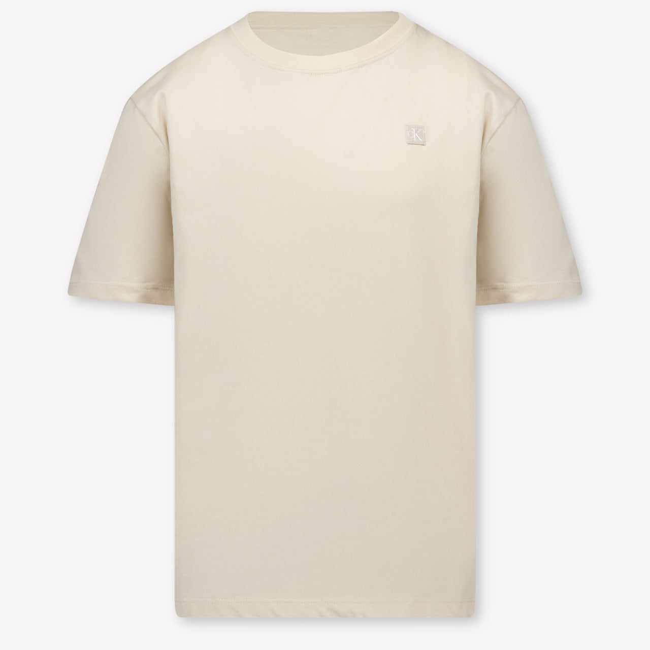 Calvin Klein Kinder Unisex T-Shirt In Helles Beige