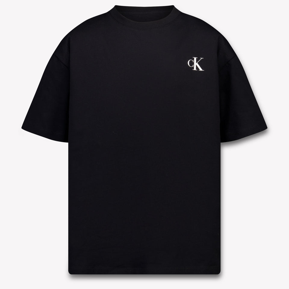Calvin Klein Kinder Jungen T-Shirt In Schwarz