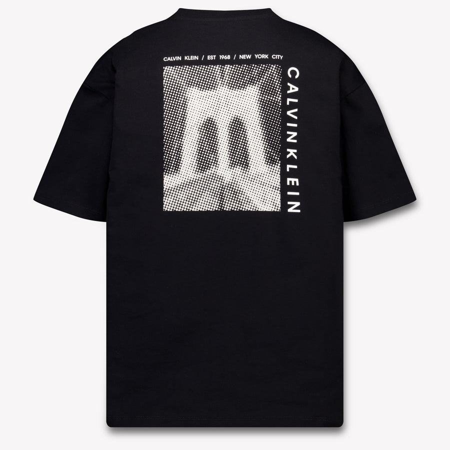 Calvin Klein Kinder Jongens T-Shirt In Zwart