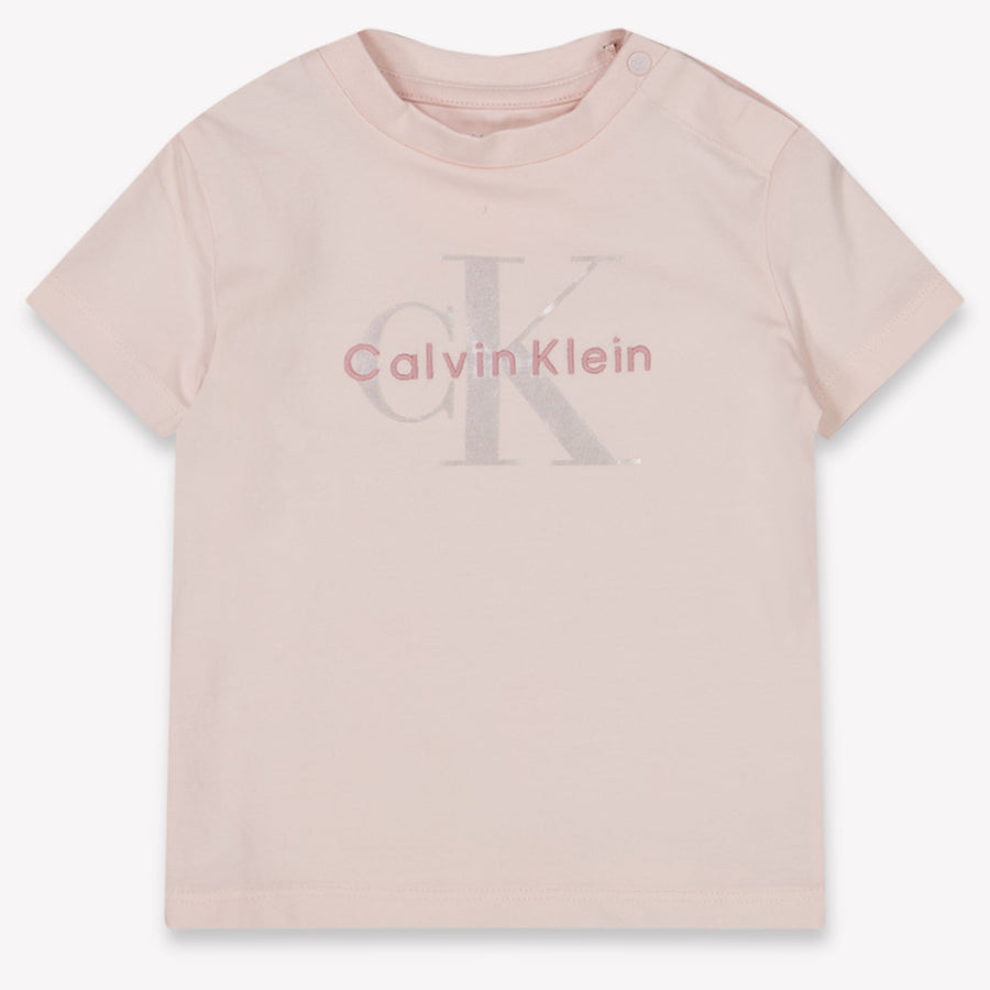 Calvin Klein Bébé Filles T-shirt dans Rose Léger