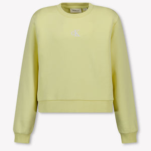 Calvin Klein Kinder Mädchen Pullover rein Gelb