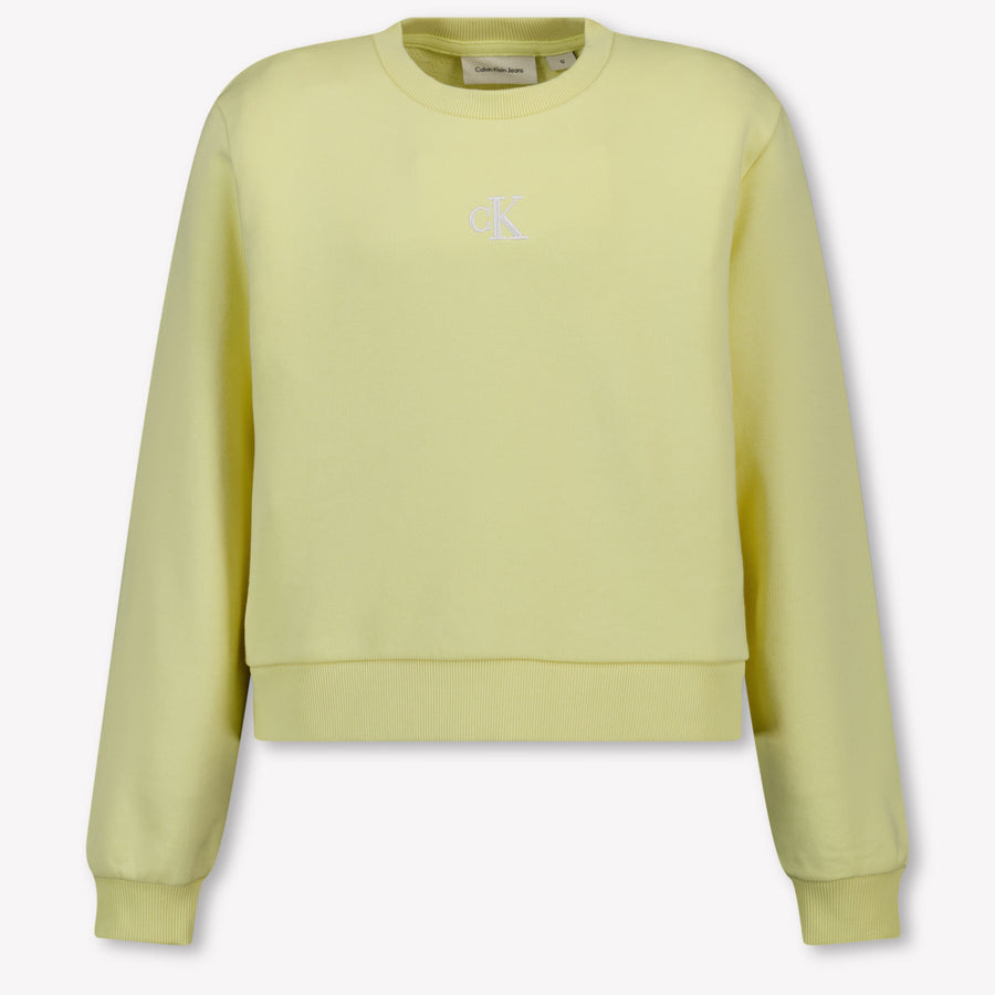 Calvin Klein Kinder Mädchen Pullover rein Gelb