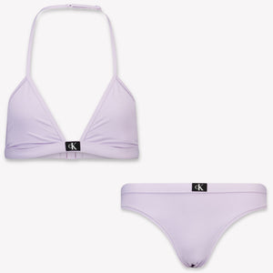 Calvin Klein Kinder Meisjes Zwemkleding In Lila