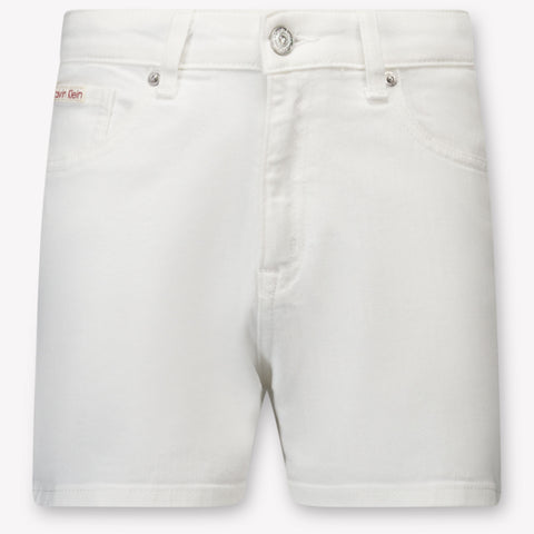 Calvin Klein Kids Girls Shorts In White