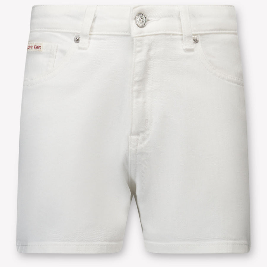Calvin Klein niños Chicas pantalones cortos en Blanco