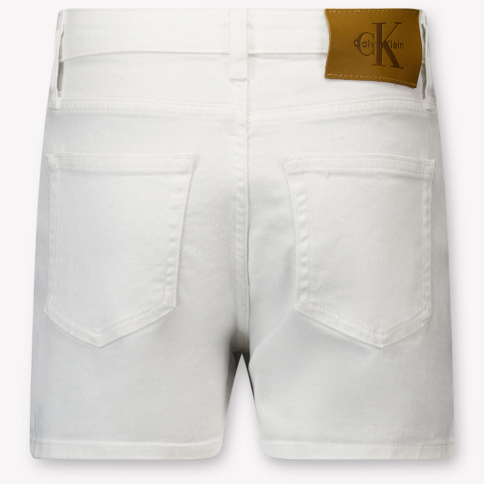 Calvin Klein Enfants Filles Short dans Blanc
