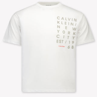 Calvin Klein Bambini Ragazzi Maglietta dentro Bianco